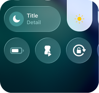 Nanominute Control Center controls